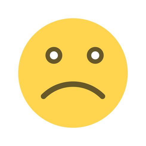Sad Emoticon Vector Icon