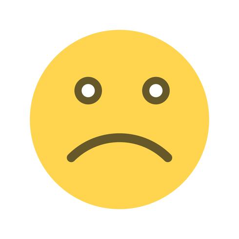 Icono de Vector de emoticon triste