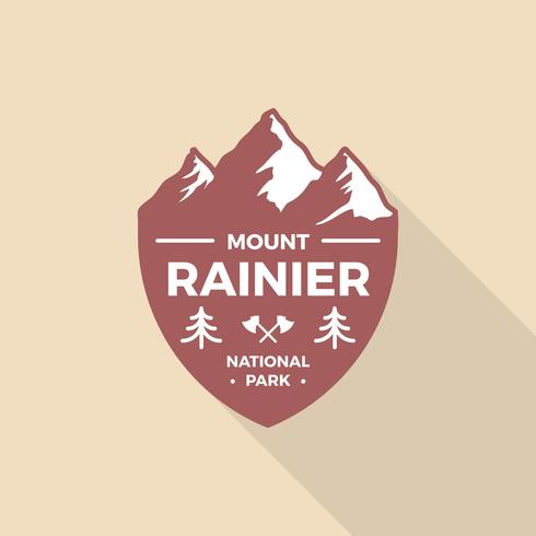 Flat Retro Vintage Badge Vector Logo Template