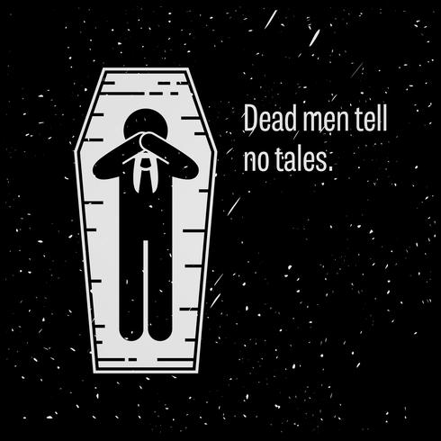 Dead Men Tell No Tales. vector