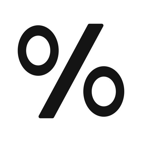 Percentage Vector Icon