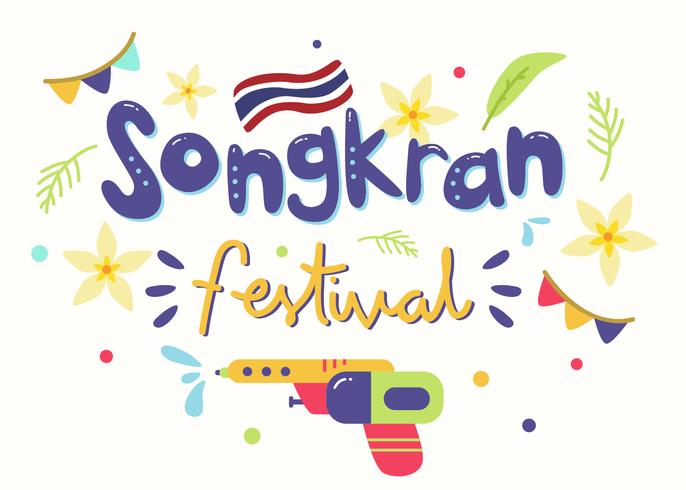 Tailandia Songkran Festival Vector