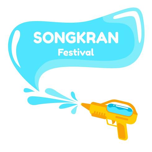 Festival de Songkran impresionante vector