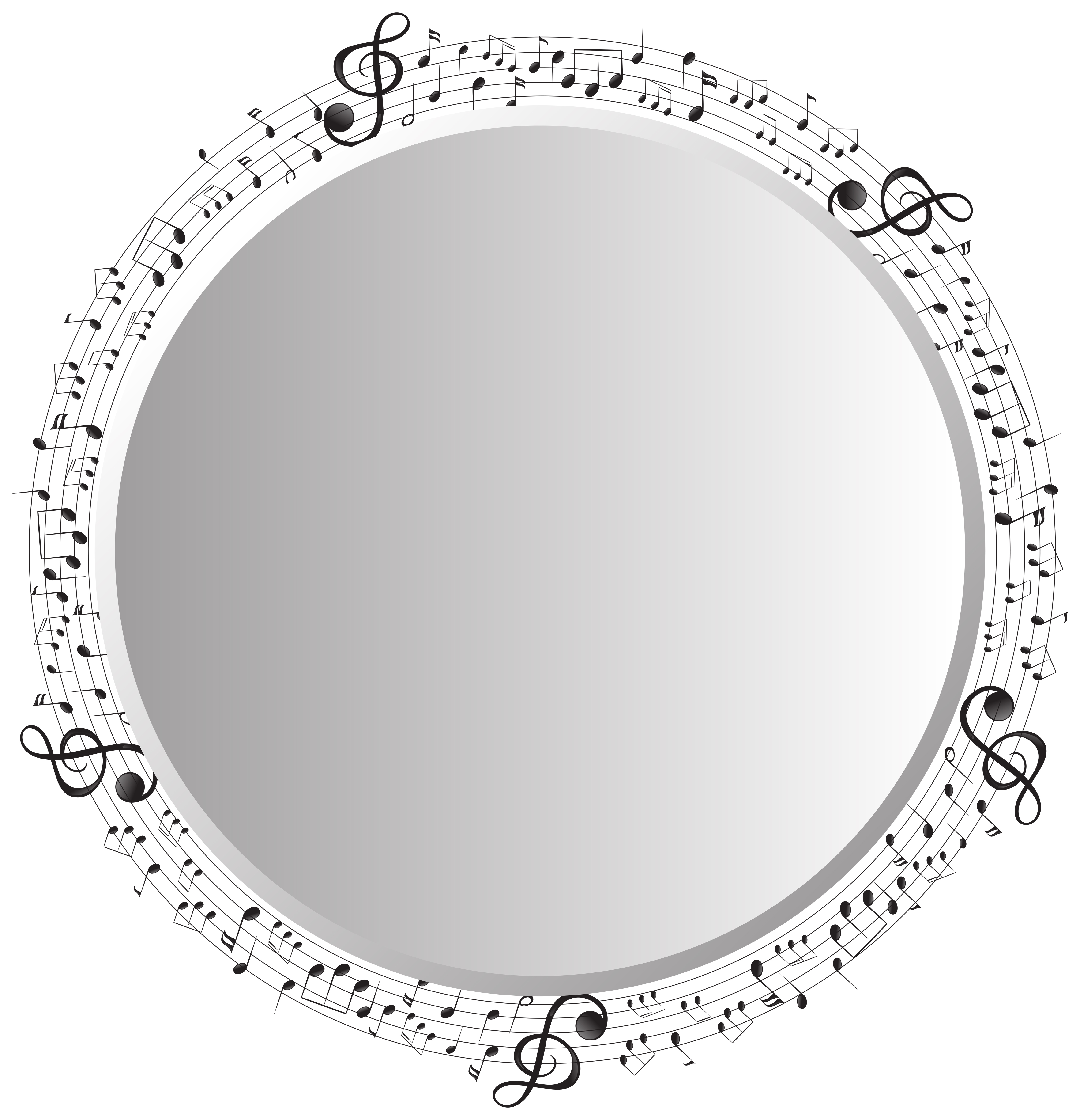 Frame template with music notes in circle 364347 Frame template with music notes in circle 364347