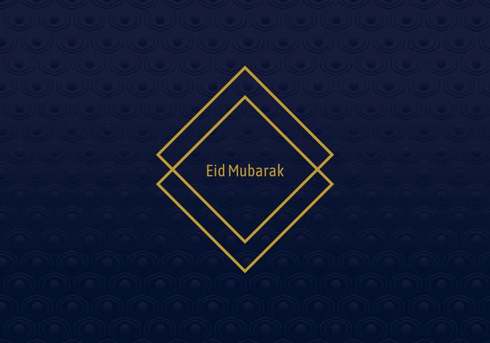 Geometric Frame Eid Mubarak vector