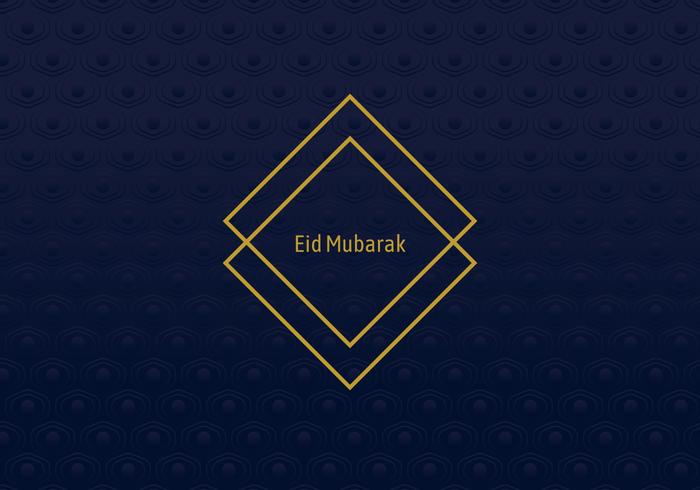 Marco Geométrico Eid Mubarak vector