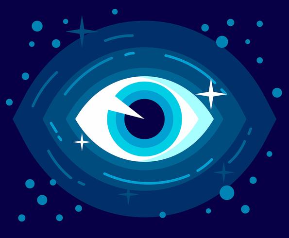 Ilustración del ojo vector