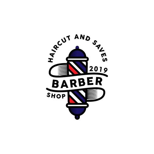 Inspiración del diseño del logotipo de Barber vector