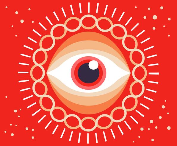 Ilustración del ojo vector