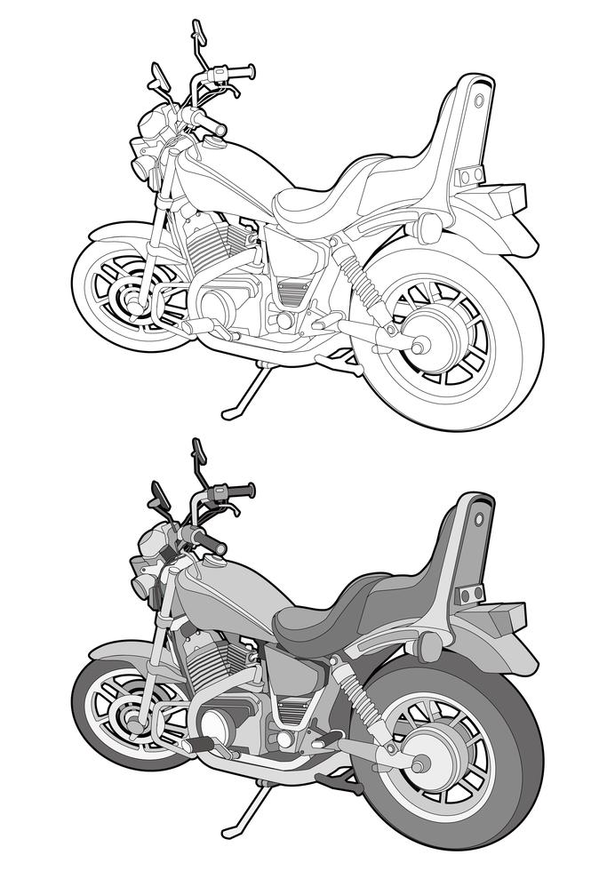 Motorcycle Bike vector design illustration template 364402 ...