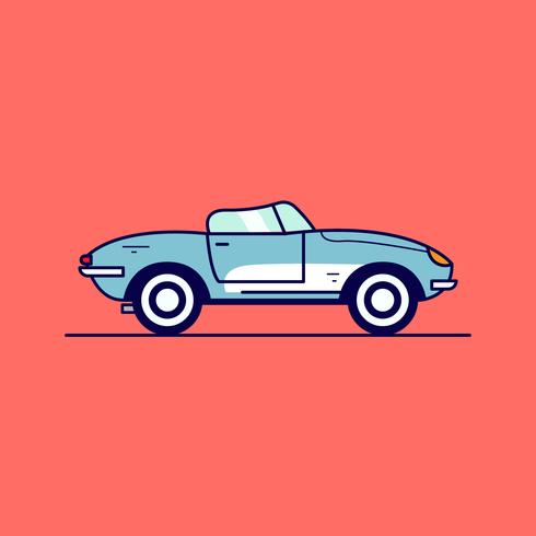 Vector retro del coche