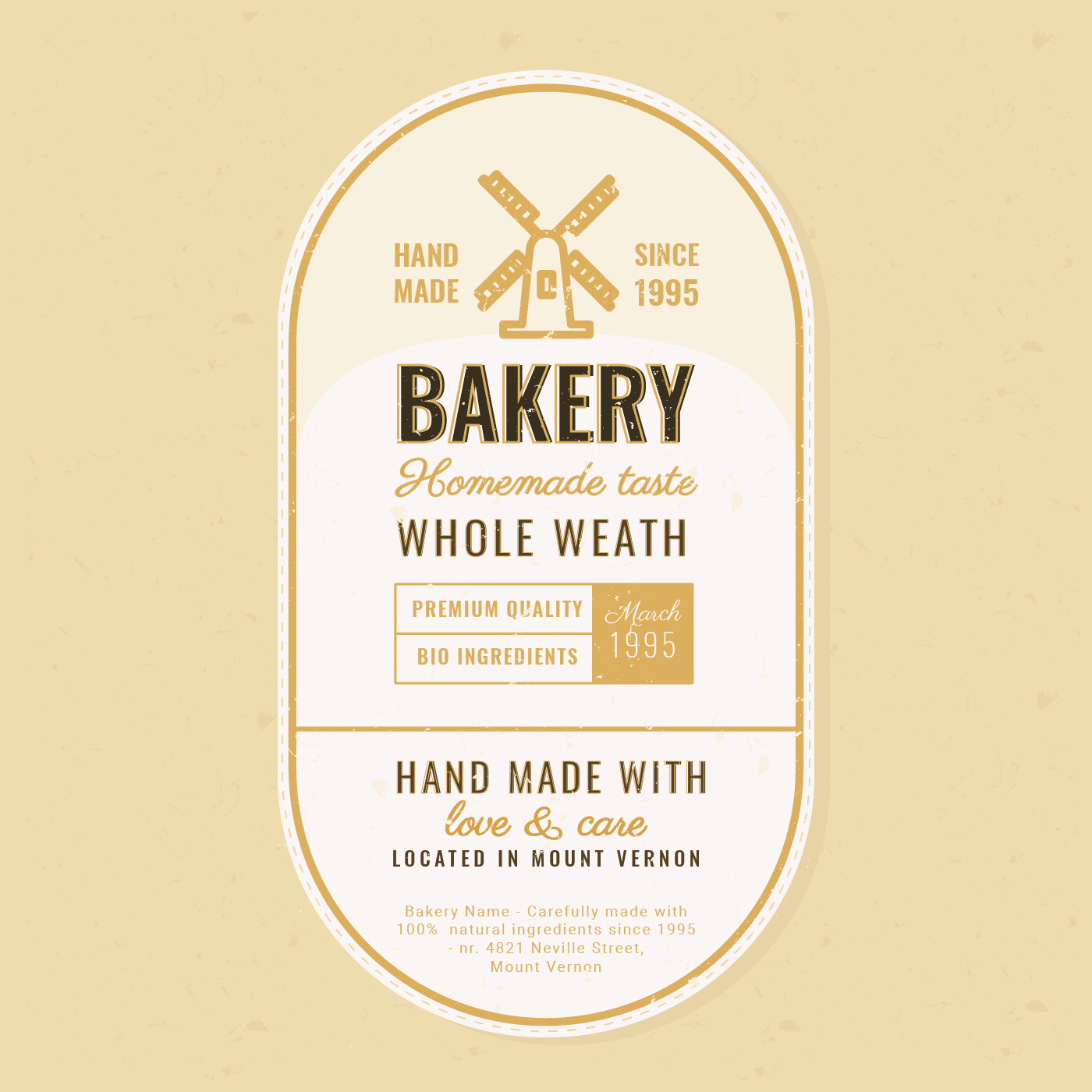 Vector Retro Bakery Label 364632 Vector Art at Vecteezy