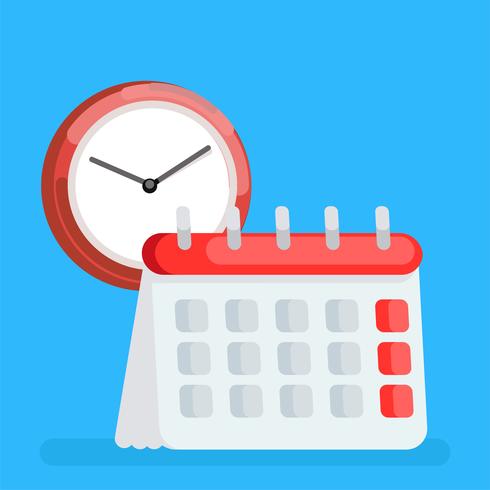 Calendar icon. Time Planning Managment. Vector flat illustration