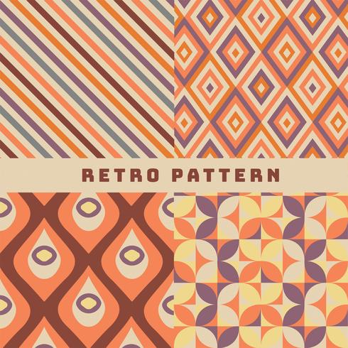 Patrón retro vector pack