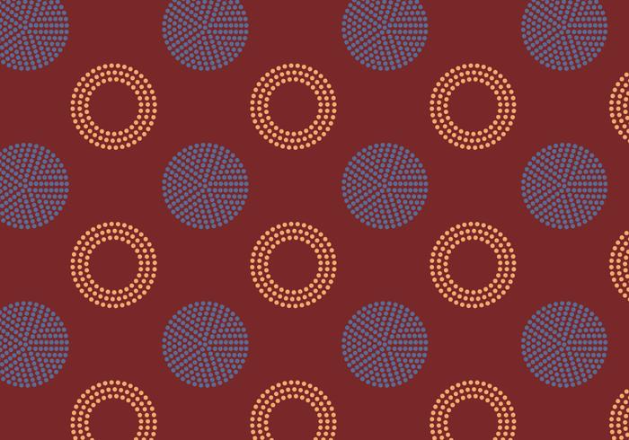 Polkadot Retro Pattern vector