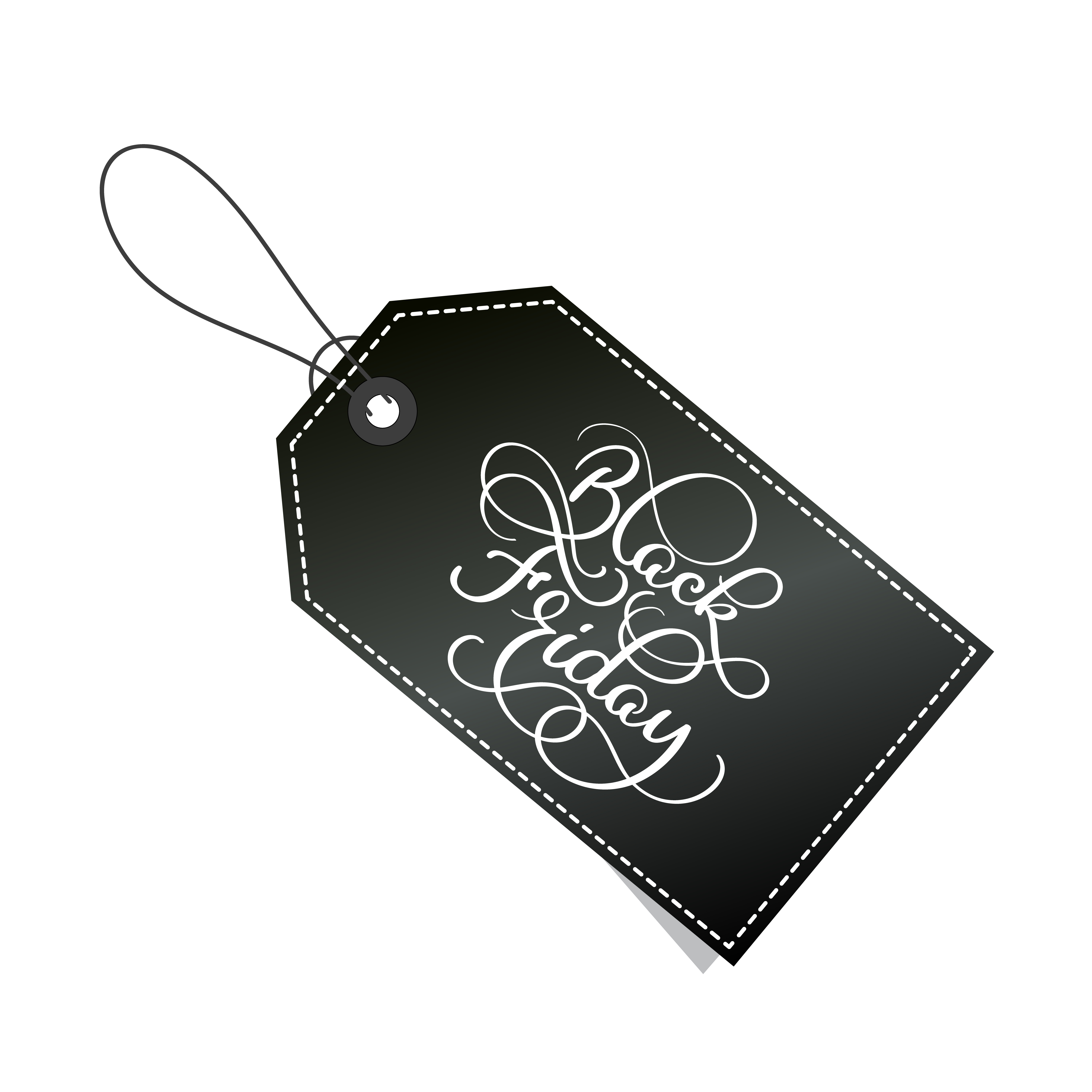 Download Black Friday Calligraphy Lettering Vector Text On Tag For Art Template Design List Page Mockup Brochure Style Banner Idea Cover Booklet Print Flyer Book Blank Card Ad Sign Poster Badge Isolated On