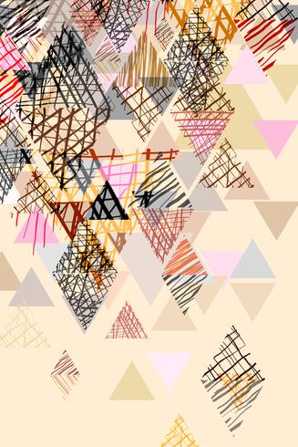 Doodle abstract background in pastel tone. vector