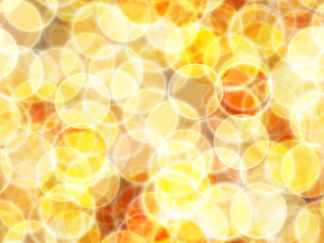 Fondo abstracto con bokeh oro y fondo transparente. vector