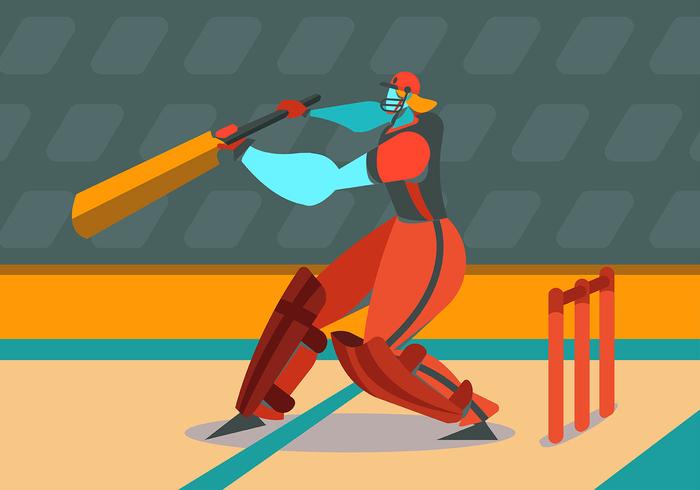 Jugador de cricket vector