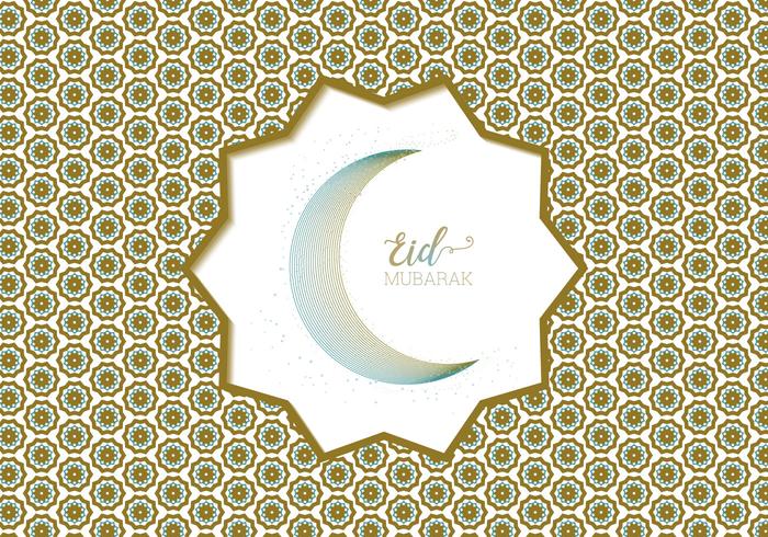 Eid Mubarak Saludo vector