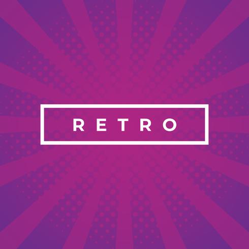 Retro Burst  Halftone Vintage Background vector