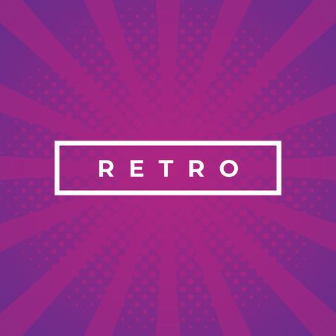 Fondo de semitono de ráfaga retro vintage vector