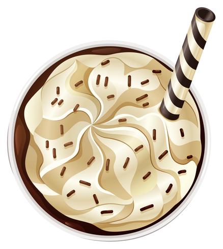 A topview of a refreshing icecream vector