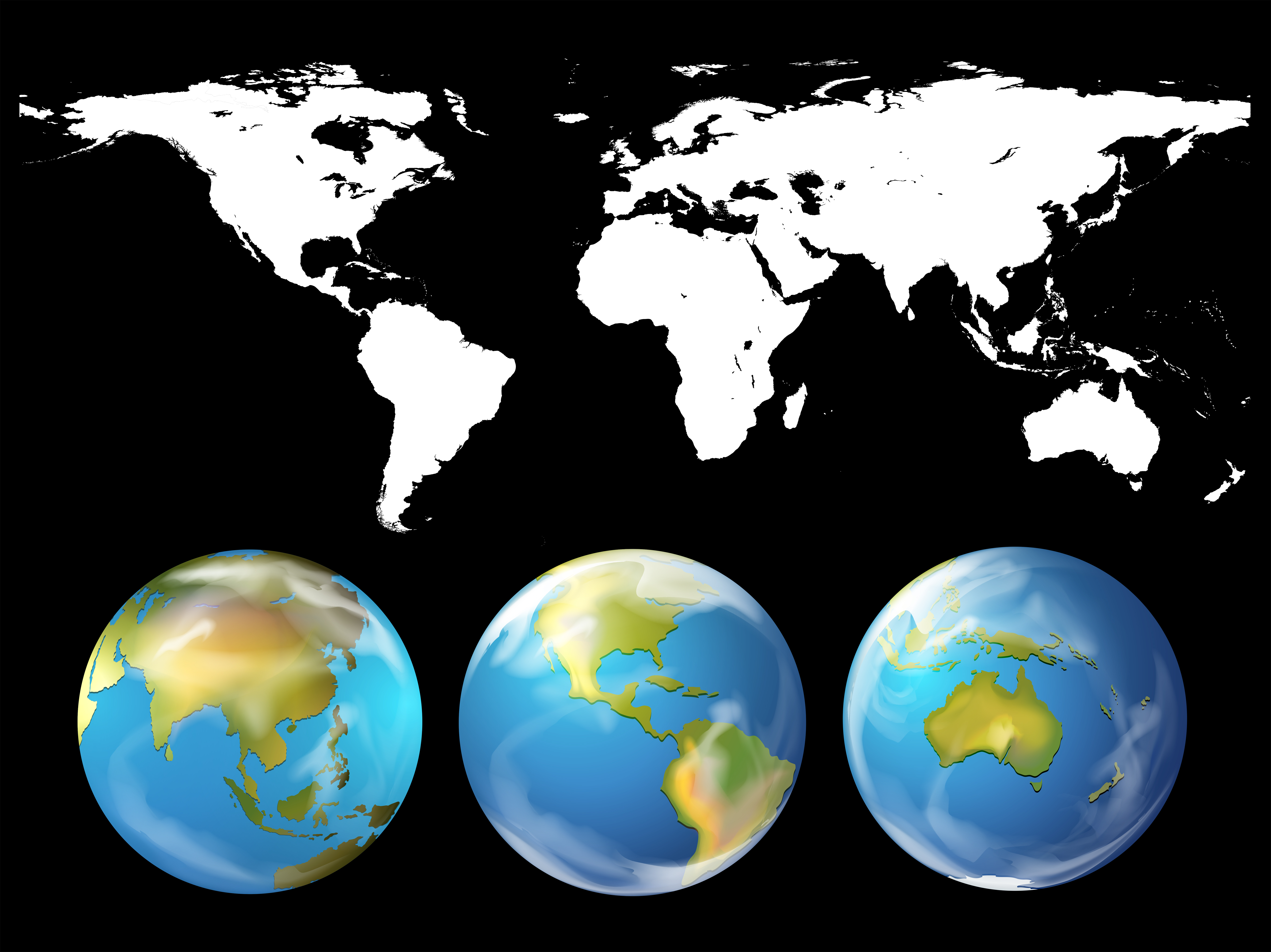 Geography theme with world atlas 365554 Vector Art at Vecteezy