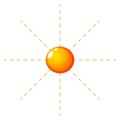 Clima soleado vector