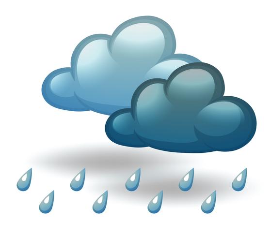 A rainy weather vector