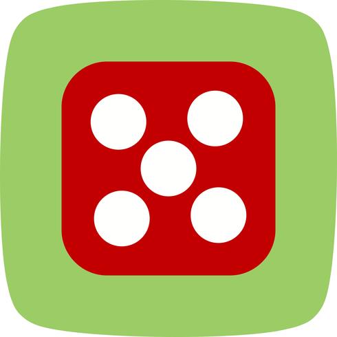 Dice Five Vector Icon
