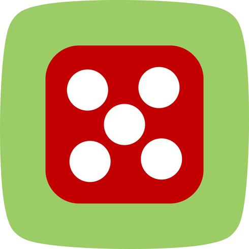 Dice Five Vector Icon