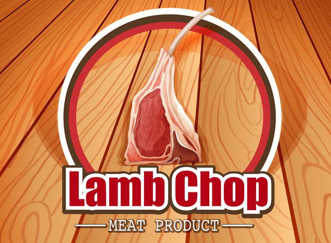 Lamb chop vector