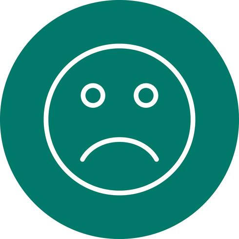 Sad Emoji Vector Icon