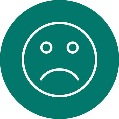 Sad Emoji Vector Icon