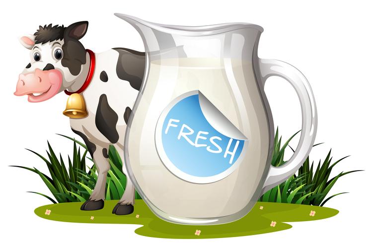 Fresh milk vector
