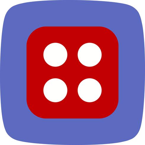 Dice Four Vector Icon