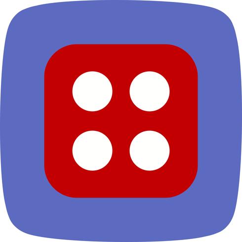 Dice Four Vector Icon