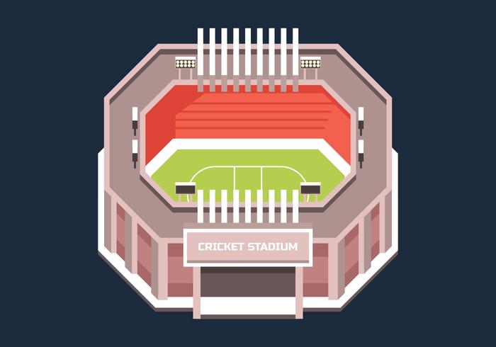 Cricket Stadium Vector