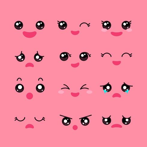 Cute Eyes Cartoon vector