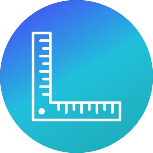 Angle Ruler Vector Icon