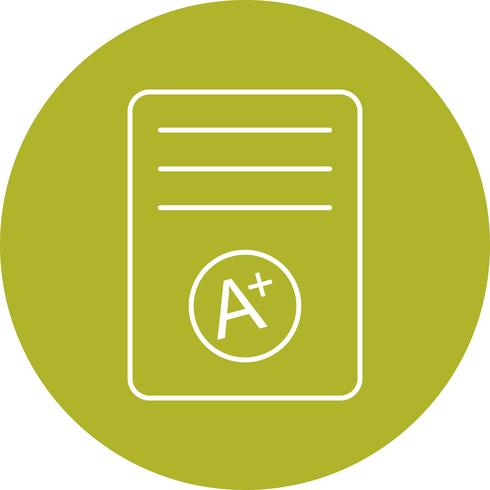 A Grade Vector Icon