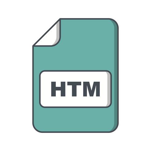 icono de vector htm