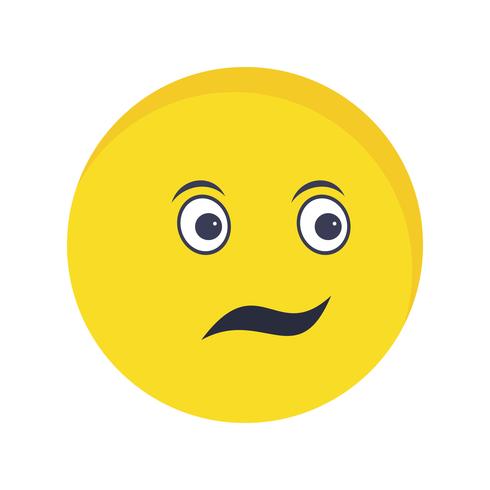 Confused Emoji Vector Icon