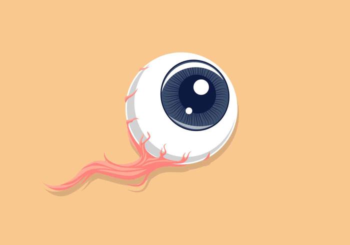 Globo ocular ilustración vectorial vector