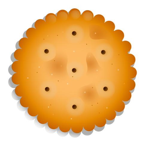 Una galleta crujiente vector