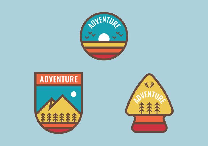 Outdoor Linear Badge vector