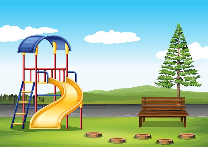 Playground ing the park vector