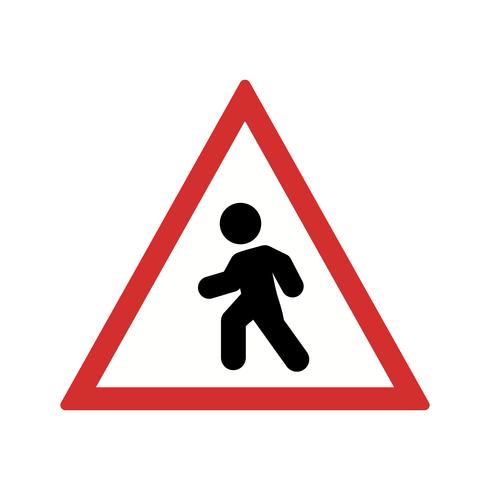 Vector Pedestrian crossing Icon