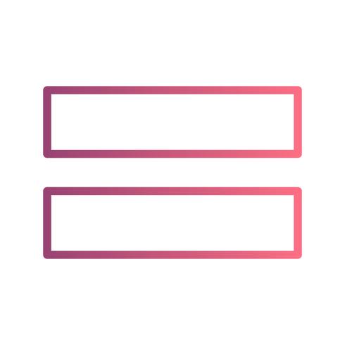 Equal To Vector Icon